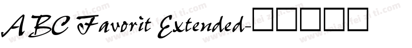 ABC Favorit Extended字体转换